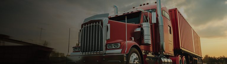 semi truck on the road